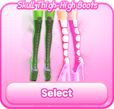 Skull Thigh High Boots..